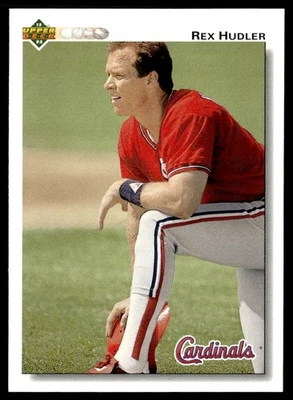 1992 Upper Deck Rex Hudler St. Louis Cardinals #670 - Image 1 of 2
