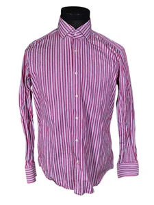 Camisa Camisa Boss Hugo Boss Para Hombre Regular 2 Capas Roja Manga Larga Botón Delantero 16 - Imagen 1 de 8