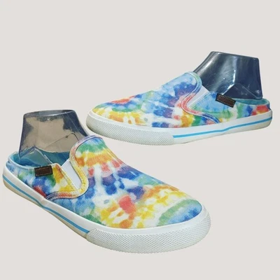 Zapatos sin cordones Margaritaville 9,5 Tie Dye de lona color vibrante cómodos informales Foto 1 de 4