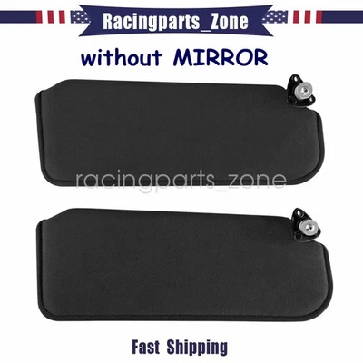For 1993-2002 Chevy CAMARO Pontiac Firebird sun visor set BLACK w/o mirror PAIR Foto 1 de 4