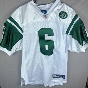 Mark Sanchez #6 Replica Maglia New York Jets Cucito Reebok Uomo Bianco Taglia 48 - Foto 1 di 16