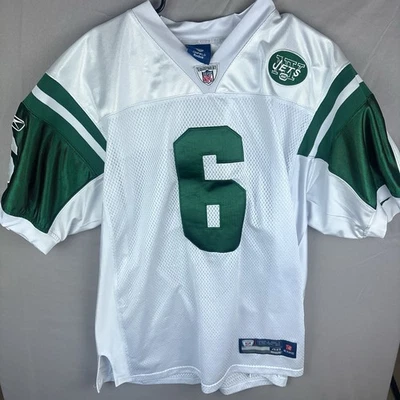Camiseta deportiva Mark Sanchez #6 réplica New York Jets cosida Reebok para hombre blanca talla 48 Foto 1 de 4