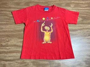 Vtg ET Universal Studios Kids Size 7 Tee T-shirt Red Y2K Vintage - Picture 1 of 16