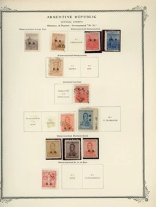ARGENTINA Scott Specialty Album Page Lot #55 - SEE SCAN - $$$ - Picture 1 of 1