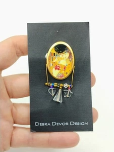 Debra Devor Gold Tone Pin Brooch - Picture 1 of 6