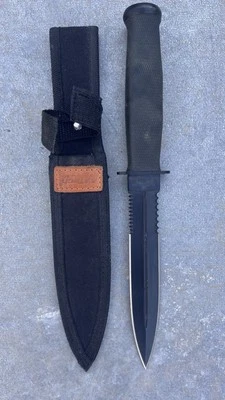 MTech EE. UU. - Cuchillo de hoja fija - Hoja de acero inoxidable recubierta de negro Foto 1 de 4