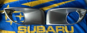 Subaru impreza blobeye Fog Light Spot Light Surrounds Silver 01G - Picture 1 of 7