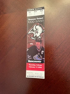 Boleto Vancouver Canucks @ Buffalo Sabres 17/02/00 - Mark Messier NHL Hockey MT - Imagen 1 de 1