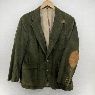 Blazer ORVIS Hombres 42R Pana Parche en el Codo Ventilado Abrigo Deportivo Chaqueta Verde EE. UU. DE COLECCIÓN Foto 1 de 4