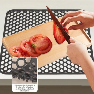 Anpassbare Zuschneidbare Silikon Spülmatte Spülmatte Fleckenresistent - Bild 1 von 4