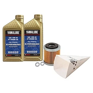 Tusk 4-Stroke Oil Change Kit Yamalube Hi-Perf. Synthetic 10W-40 For Yamaha - Picture 1 of 2