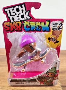 Tech Deck SK8 Crew Fingerboard w/Figure -SERIES 2 PURPLE BEANIE - SEALED NIB - Picture 1 of 5
