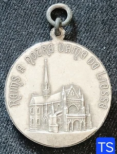 Dépt 51 & 02- Rare Méd. 35 mm- Reims à Notre Dame De Liesse Par Maurice Fourain - Picture 1 of 3