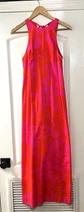 Vintage HAWIAN FUMI dress Pink And Orange Flower - Picture 1 of 11