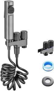 Hand-Bidet-Sprüher für Badezimmer - 1 in 2 Ausgang Dual Regelventil mit Retrac - Bild 1 von 6