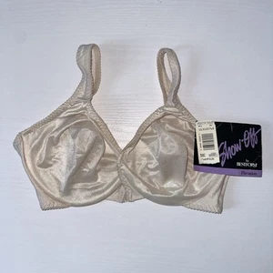 Vintage Show-Off by Bestform "Flirtation" BH transparent elfenbein vorne geschlossen 38C Neu mit Etikett - Bild 1 von 8