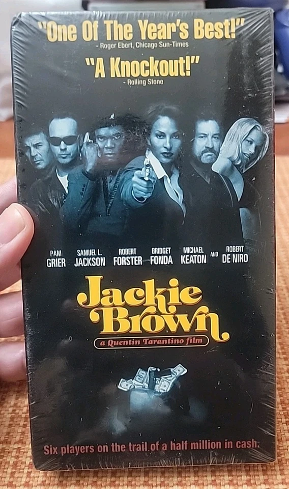 JACKIE BROWN VHS Factory Sealed & Stamped Tarantino DeNiro Grier New Watermarked - Image 1 of 4