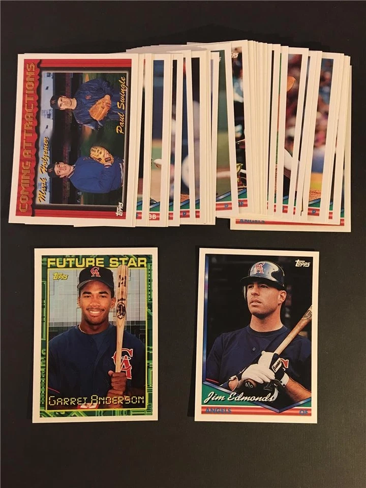 1994 Topps California Angels Team Set 33 Cards Series 1 2 Traded - Image 1 of 1