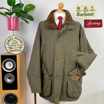 Barbour (XL) Sporting TWEED Hunting Shooting Field Coat Jacket Waterproof - Image 1 of 4