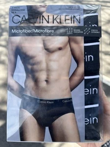 CALVIN KLEIN MICROFIBER 4-PACK HIP BRIEFS MENS UNDERWEAR(S) - Picture 1 of 2