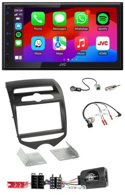 JVC Bluetooth 2DIN Lenkrad DAB USB Autoradio für Hyundai ix20 ab 2010 man. Klima - Bild 1 von 4