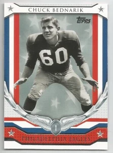 2008 Topps NFL Honor Roll Chuck Bednarik Philadelphia Eagles Penn Quakers - Picture 1 of 2