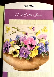 GET WELL Card,Nature's Sketchbook, "FEEL BETTER SOON" Marjolein Bastin NS33 - Picture 1 of 6