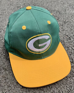 Vintage Green Bay Packers NFL Logo 7 Sportswear Retro 90s Two Tone Snapback Hat