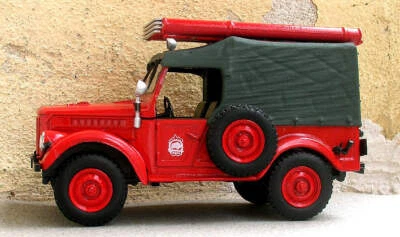 Fuoristrada vigili del fuoco GAZ uaz 1/43  pompieri URSS - mai aperto - Immagine 1 di 2