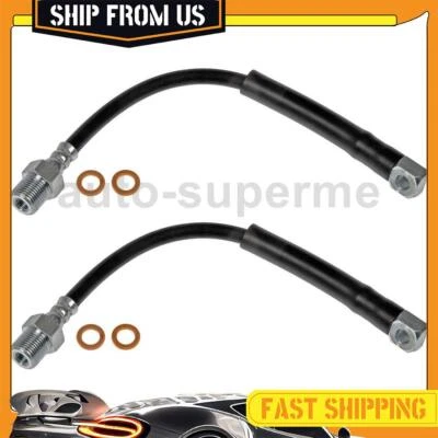 Juego de 2 mangueras de freno delanteras para 1983 1984 GMC S15 2,0 L 1984 1985 GMC S15 2,2 L Foto 1 de 4