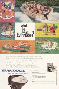 1961 Evinrude: What is an Evinrude Vintage Print Ad - Picture 1 of 1