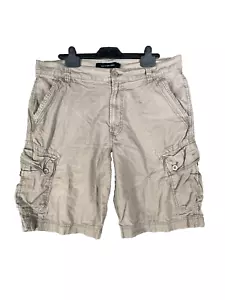 Vintage Calvin Klein Shorts Mens 36 Brown Khaki Cargo Utility Combat Military - Picture 1 of 10