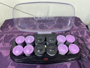 Conair Heat Waves CHV14X Velvet Flocked 8 Large 4 Jumbo Hot Rollers No Clips - Picture 1 of 9