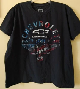 GM Chevrolet American Legend T-Shirt - Größe XL - Fast Life 1911 - KOSTENLOSER VERSAND  - Bild 1 von 4