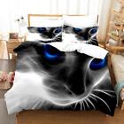 3D Cat Bedding Set Animal Duvet Cover Double Bed/King Bed/Children's Bed UK Size