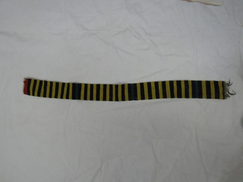 ANTIGUO CINTURÓN TEJIDO A MANO DISFRAZ POPULAR Foto 1 de 4