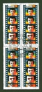 Glauber Rocha-Film Industry Pioneer - Brazil Stamp-1986-Sc#2086-RHM C-1533-FDC - Picture 1 of 1