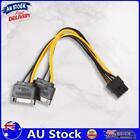 AU 15pin Video Card Power Cable SATA PCI-E 8pin(6+2) Male Adapter Cable Wire 18A