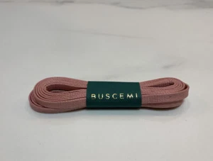 Buscemi Replacement Shoelaces Flat Leather 100% Authentic Pink Color - Picture 1 of 2
