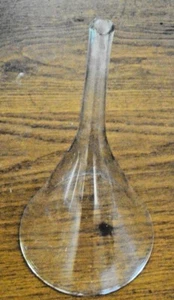 Ancien entonnoir de laboratoire en verre 30 cm    19 ème  - Photo 1/5