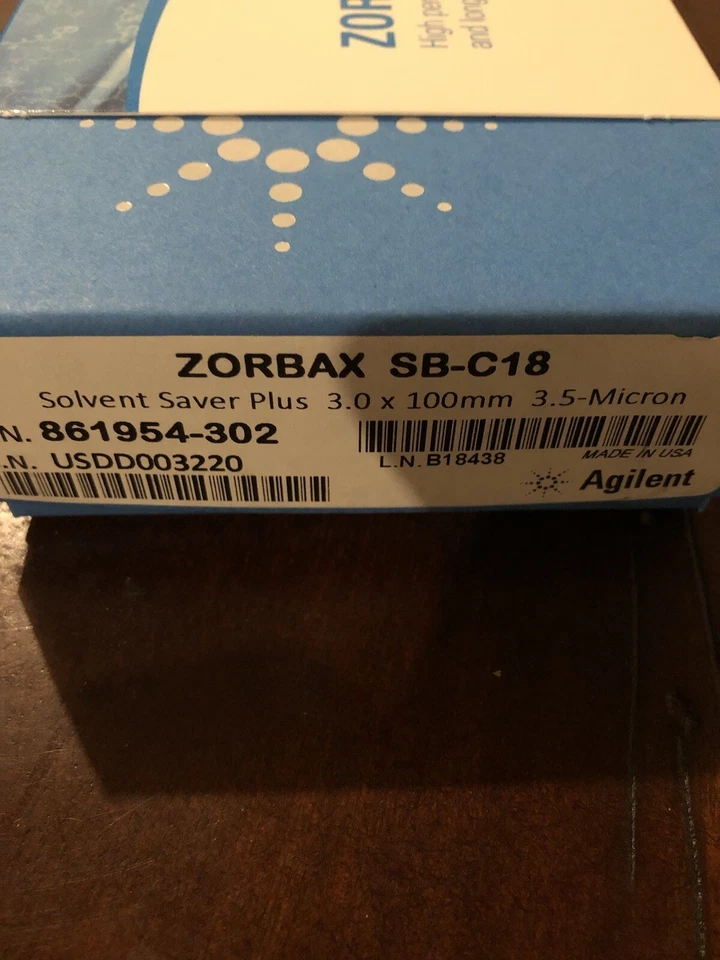 Agilent Zorbax SB-C18 3,5um, 100 x 3,0 мм колонка совершенно новый в запечатанной коробке - Изображение 1 из 1