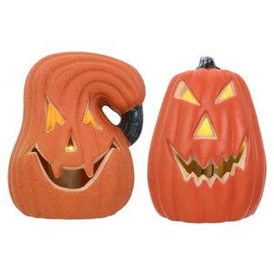 Kürbislaterne Totenkopflaterne Beleuchteter Halloween Dekorative Accessoires - Bild 1 von 12
