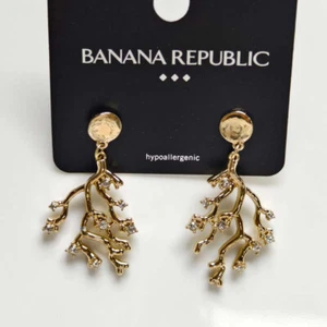 New Banana Republic Branch Drop Earrings Gift Fashion Lady Party Holiday Jewelry - Picture 1 of 3