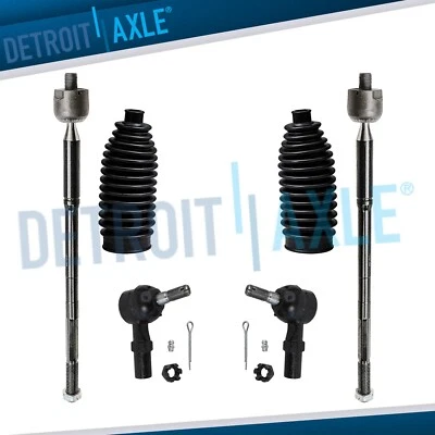 FWD Front Inner Outer Tierods w/Boots for 2003 - 2008 Pontiac Vibe Toyota Matrix - Image 1 of 4