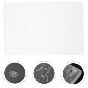 10pcs Clear CD Boxes CD Containers CD Disc Storage Organizers DVD Boxes Disc - Picture 1 of 12