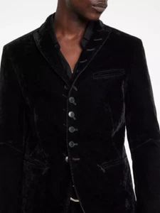 $1498 New John Varvatos Collection Woodward Multi-Button Black Jacket EU46 US36 - Picture 1 of 15