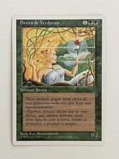 1995 Magic The Gathering - Verduran Enchantress - NM - 4th Edition - Portuguese