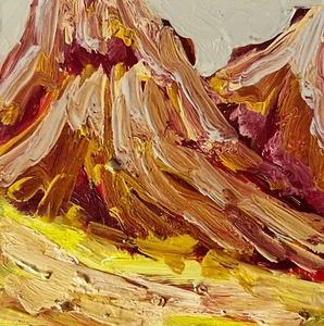 Grand Canyon Original Oil Painting Abstract Expressionist Landscape Canyon Art - Picture 1 of 15