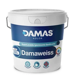 DAMAWEISS LT. 5 PITTURA SUPERLAVABILE ANTIMUFFA OPACA DAMAS KOLOR - Bild 1 von 1