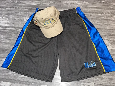 UCLA Embroidered Colosseum Running Pants Men Sz L & Final Four 2008 Cap Cover